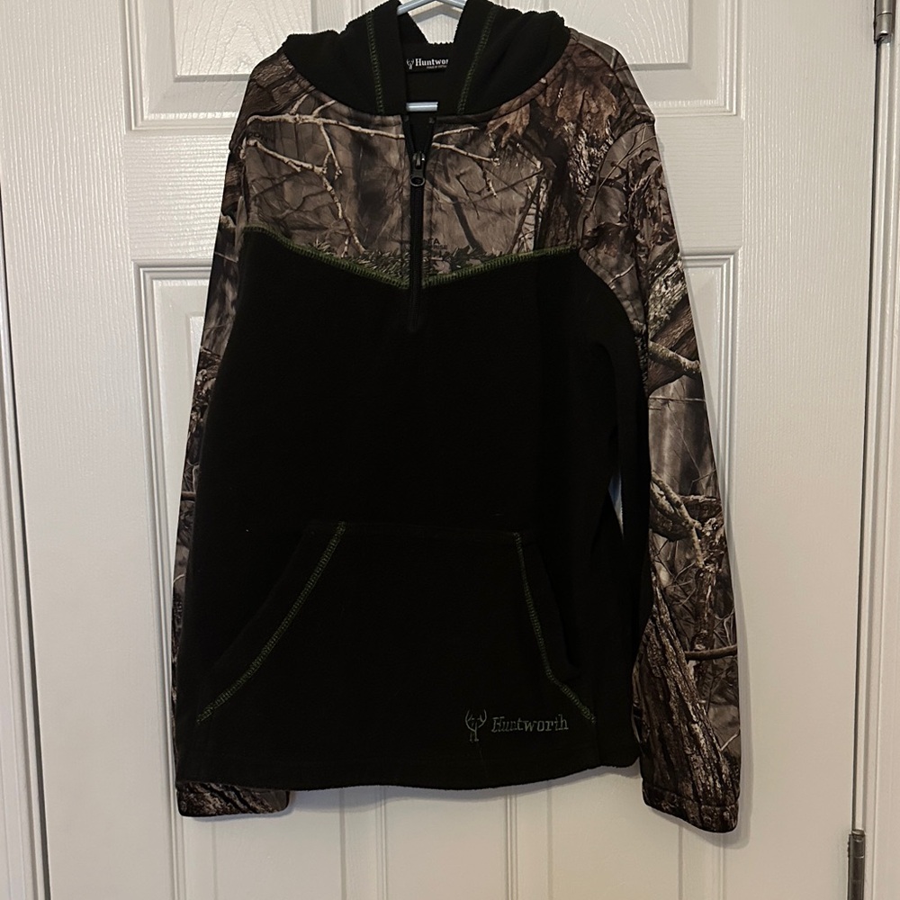Eckworth Kids Camo and Black Hoodie